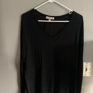 Black long sleeve top